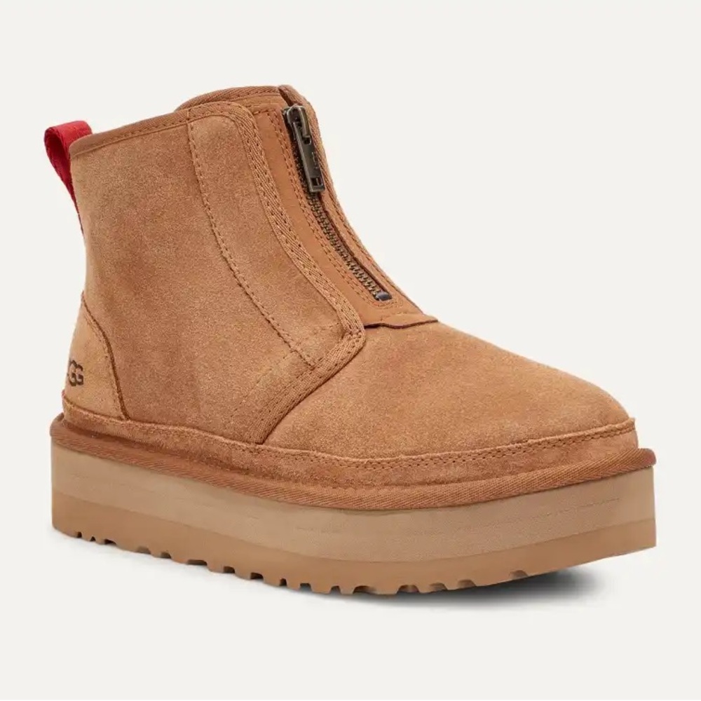 UGG “Neumel” Platform Zipper Suede Boots